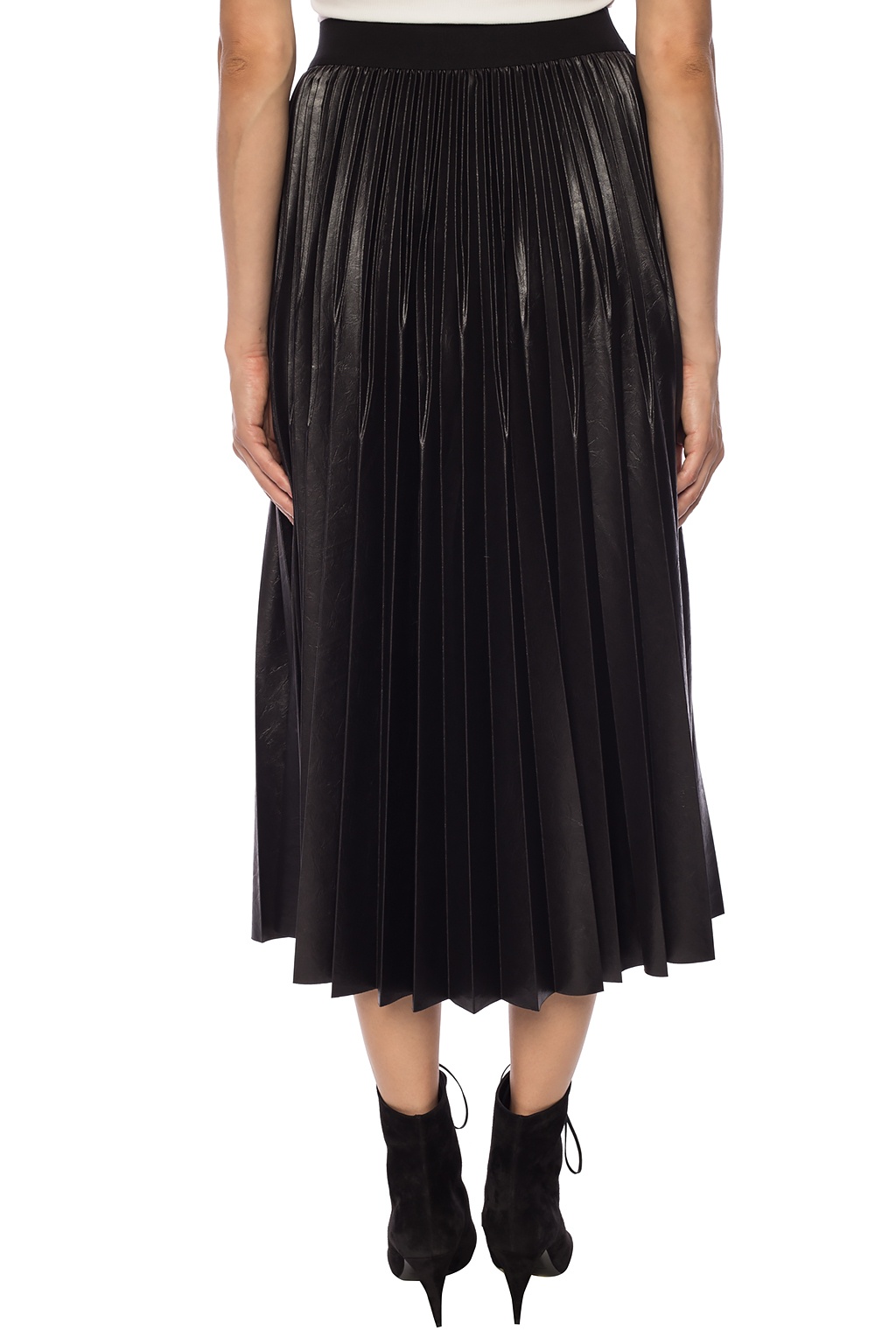 Givenchy black outlet pleated skirt